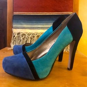 Suede Platform Heels